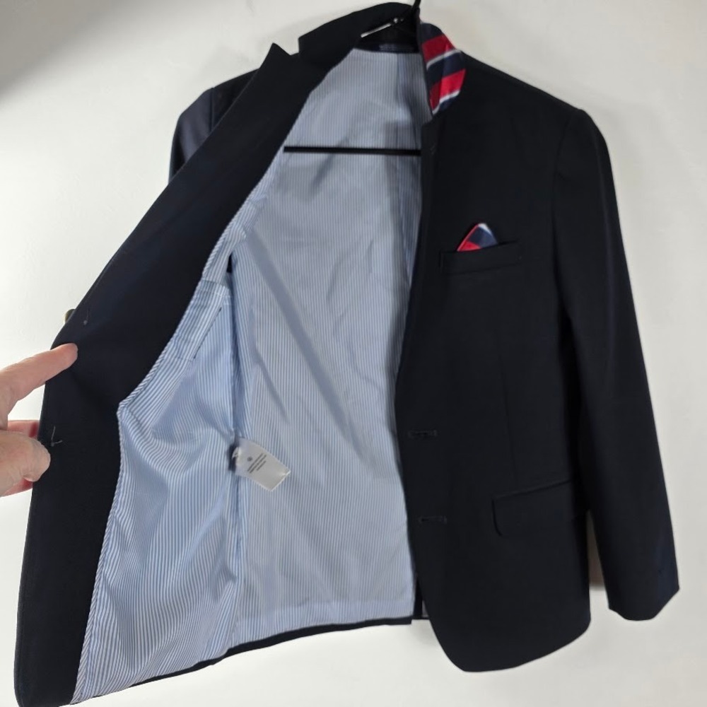 IZOD Navy Blazer Gold Buttons Lined Scholastic Style Size 10